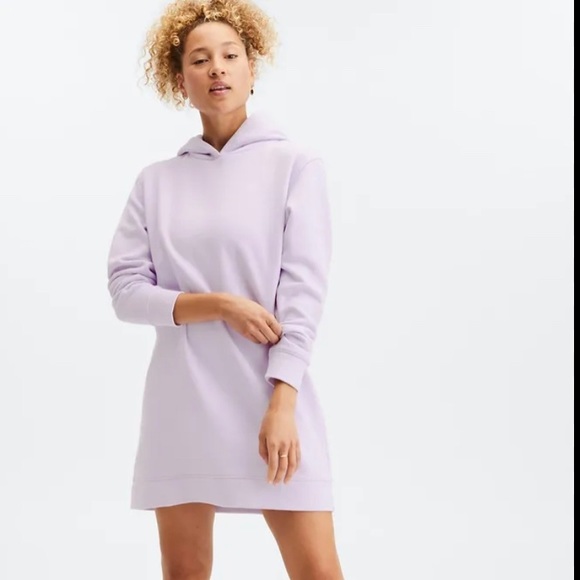 Fabletics Sweatshirt Hoodie Dress, Lavender Purple, Size: XXS, Like New - Picture 1 of 3